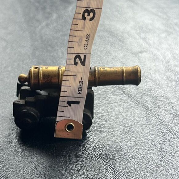 Vintage Brass & Cast Iron Cannon - Picture 8 of 8